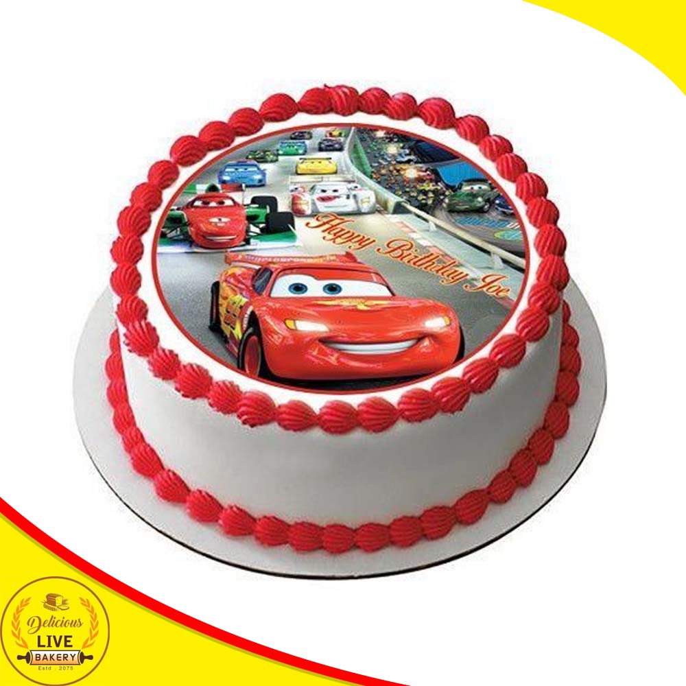 Send Racing Mcqueen Photo Cake Gifts To deoghar