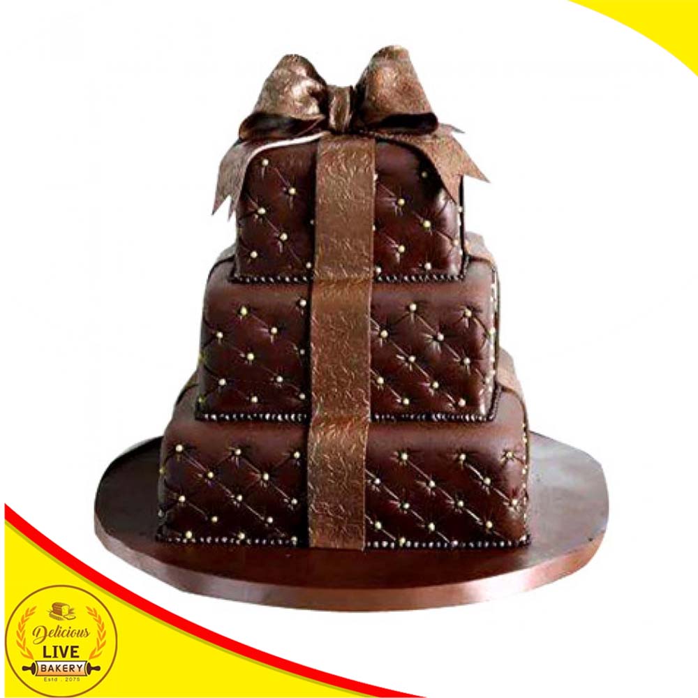 3 tier chocolate cake | Cake, Chocolate cake, Birthday cake chocolate