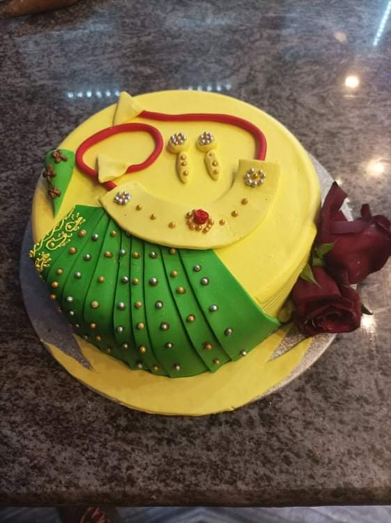 50 Henna Cake Design (Cake Idea) - October 2019 | Henna cake, Henna cake  designs, Mehndi cake